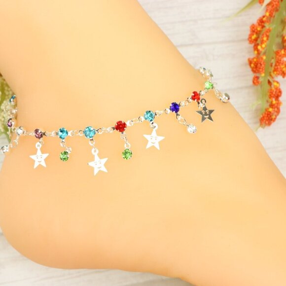 "Handmade Anklet – Elegant & Delicate Jewelry for Women | UNVRC1178 - Picture 5 of 10